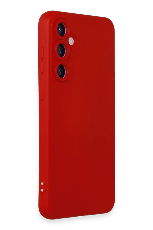 Samsung Galaxy S23 FE Nano içi Kadife Silikon Kılıf - Kırmızı 2
