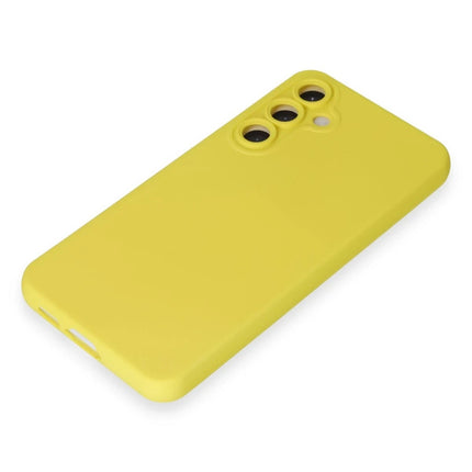 Samsung Galaxy S23 FE Nano içi Kadife Silikon Kılıf - Sarı 4