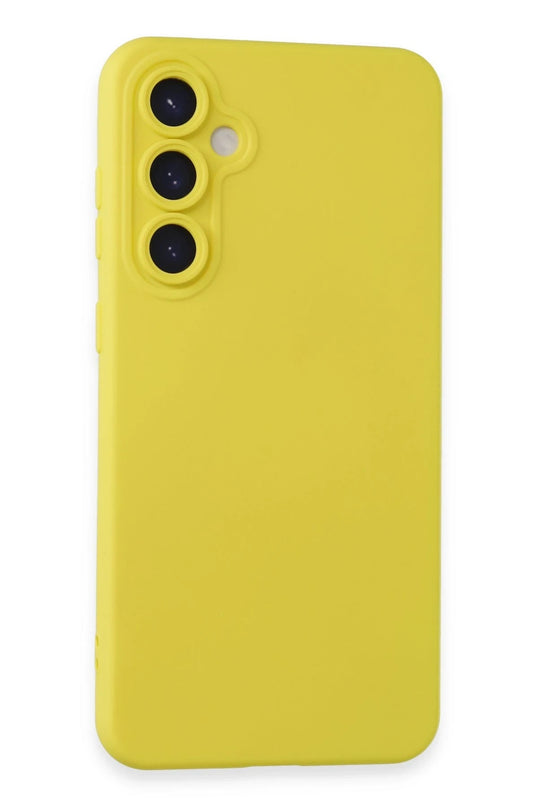 Samsung Galaxy S23 FE Nano içi Kadife Silikon Kılıf - Sarı
