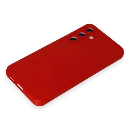 Samsung Galaxy S23 FE Nano içi Kadife Silikon Kılıf - Kırmızı 4