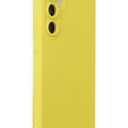 Samsung Galaxy S23 FE Nano içi Kadife Silikon Kılıf - Sarı 2