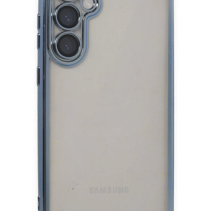 Samsung Galaxy S23 FE Razer Lensli Silikon Kılıf - Açık Mavi