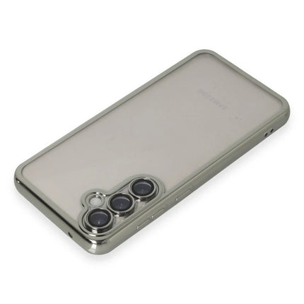 Samsung Galaxy S23 FE Razer Lensli Silikon Kılıf - Gümüş 3