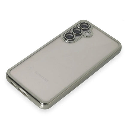 Samsung Galaxy S23 FE Razer Lensli Silikon Kılıf - Gümüş 4