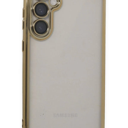 Samsung Galaxy S23 FE Razer Lensli Silikon Kılıf - Gold