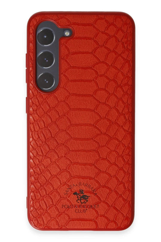 Samsung Galaxy S23 Knight Deri Kapak Kılıf - Kırmızı