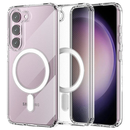 Samsung Galaxy S23 Magneticsafe Şeffaf Silikon Kılıf 2