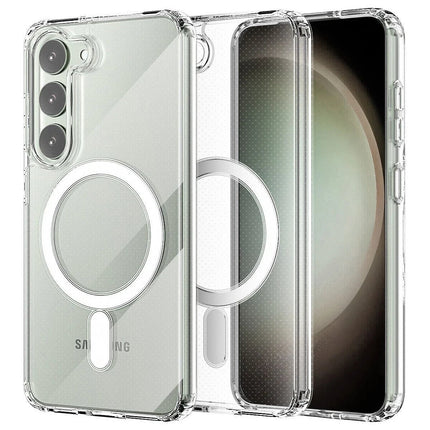 Samsung Galaxy S23 Magneticsafe Şeffaf Silikon Kılıf