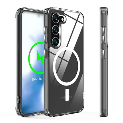 Samsung Galaxy S23 Plus Magneticsafe Şeffaf Silikon Kılıf 4