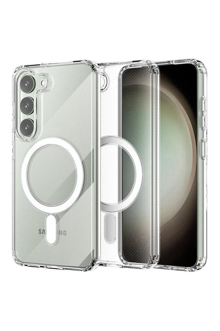 Samsung Galaxy S23 Plus Magneticsafe Şeffaf Silikon Kılıf
