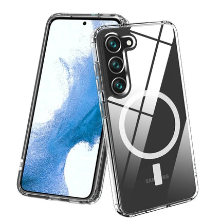 Samsung Galaxy S23 Plus Magneticsafe Şeffaf Silikon Kılıf 3