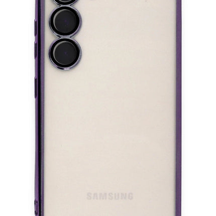 Samsung Galaxy S23 Plus Razer Lensli Silikon Kılıf - Mor 2