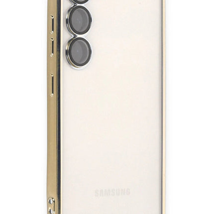 Samsung Galaxy S23 Plus Razer Lensli Silikon Kılıf - Gold