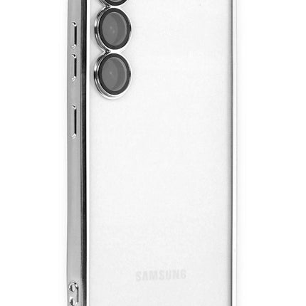 Samsung Galaxy S23 Plus Razer Lensli Silikon Kılıf - Gümüş