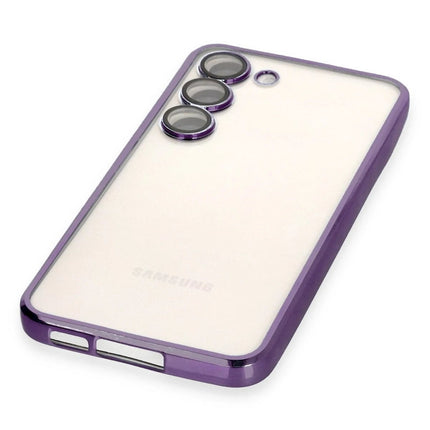 Samsung Galaxy S23 Plus Razer Lensli Silikon Kılıf - Mor 4