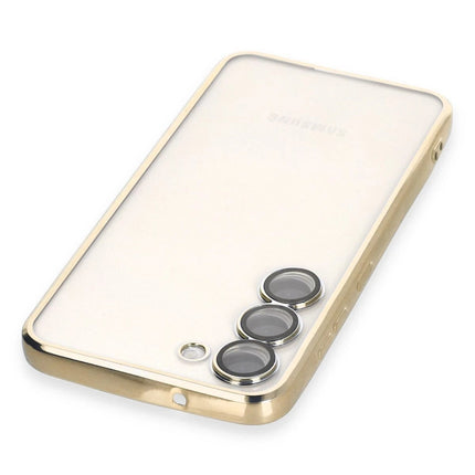 Samsung Galaxy S23 Plus Razer Lensli Silikon Kılıf - Gold 3