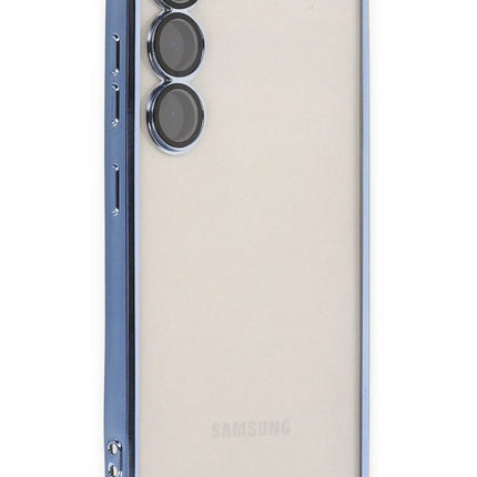 Samsung Galaxy S23 Plus Razer Lensli Silikon Kılıf - Açık Mavi