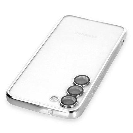 Samsung Galaxy S23 Plus Razer Lensli Silikon Kılıf - Gümüş 3