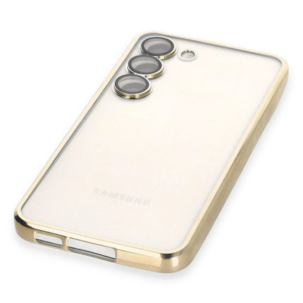 Samsung Galaxy S23 Plus Razer Lensli Silikon Kılıf - Gold 4