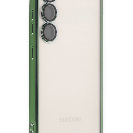 Samsung Galaxy S23 Plus Razer Lensli Silikon Kılıf - Yeşil