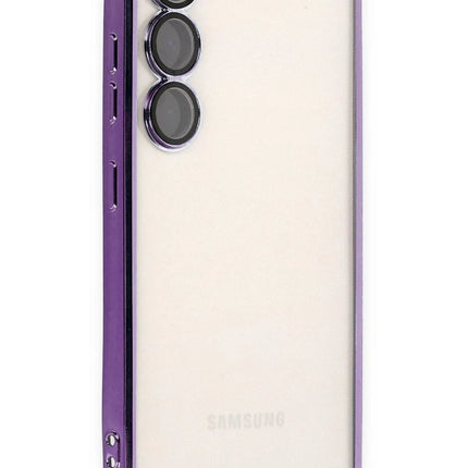 Samsung Galaxy S23 Plus Razer Lensli Silikon Kılıf - Mor