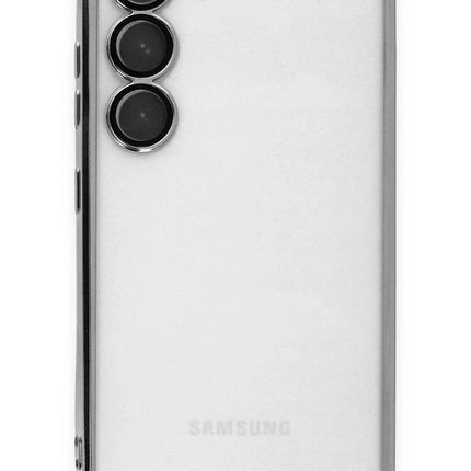 Samsung Galaxy S23 Plus Razer Lensli Silikon Kılıf - Gümüş 2