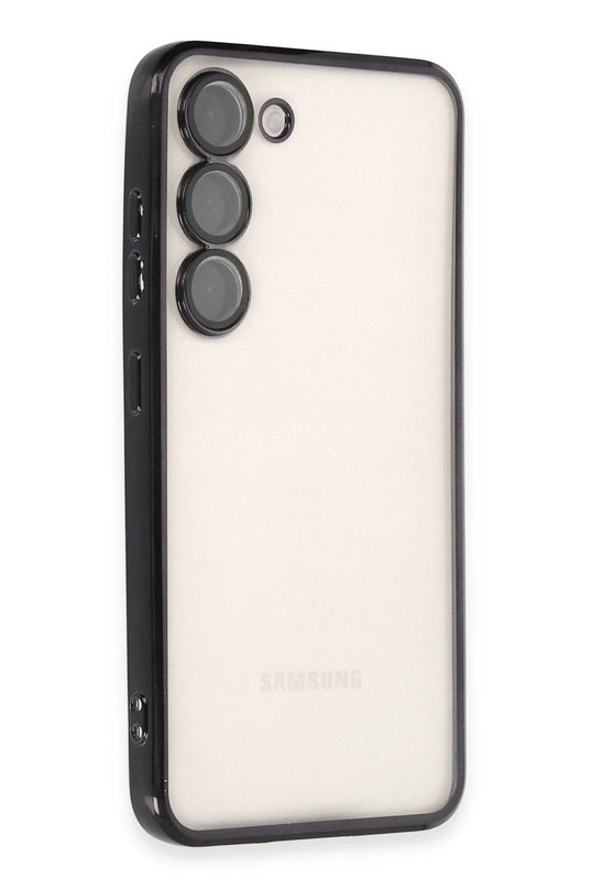 Samsung Galaxy S23 Razer Lensli Silikon Kılıf - Siyah