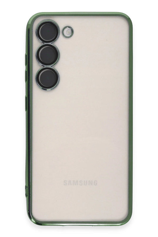Samsung Galaxy S23 Razer Lensli Silikon Kılıf - Yeşil 2
