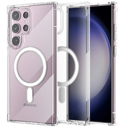 Samsung Galaxy S23 Ultra Magneticsafe Şeffaf Silikon Kılıf