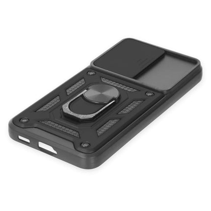 Samsung Galaxy S24 Pars Lens Yüzüklü Silikon Kılıf - Siyah 5