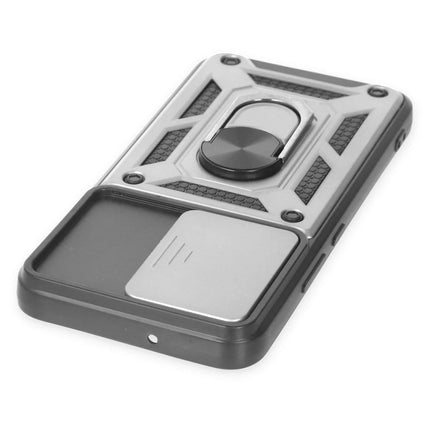 Samsung Galaxy S24 Pars Lens Yüzüklü Silikon Kılıf - Gümüş 4