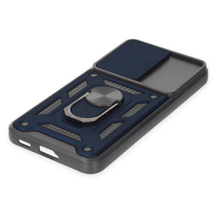Samsung Galaxy S24 Pars Lens Yüzüklü Silikon Kılıf - Lacivert 5