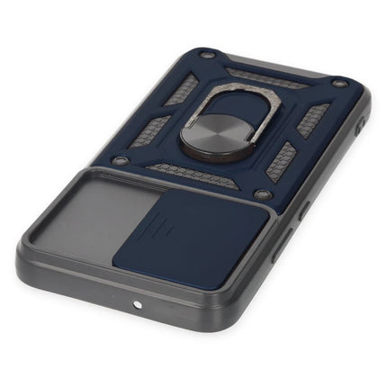 Samsung Galaxy S24 Pars Lens Yüzüklü Silikon Kılıf - Lacivert 4