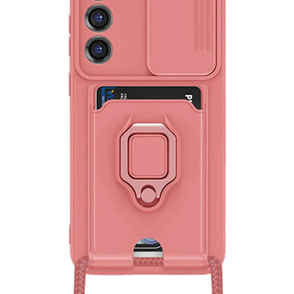 Samsung Galaxy S24 Plus Zuma Kartvizitli Yüzüklü Silikon Kılıf - Pembe 2