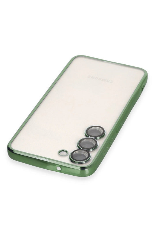 Samsung Galaxy S24 Razer Lensli Silikon Kılıf - Yeşil 3