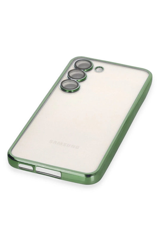 Samsung Galaxy S24 Razer Lensli Silikon Kılıf - Yeşil 4
