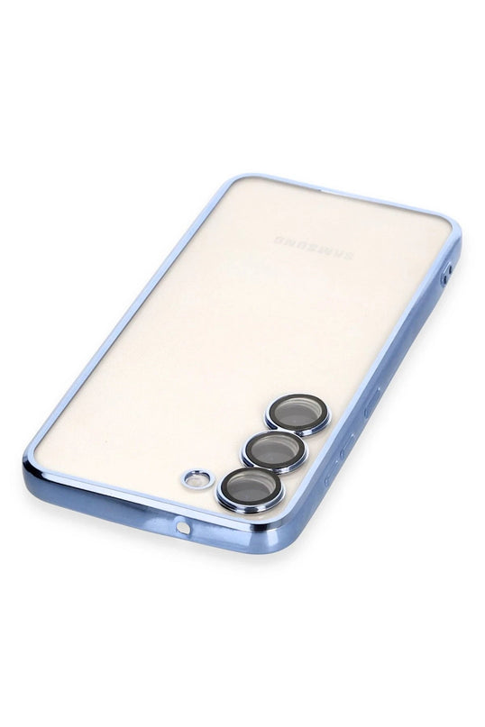 Samsung Galaxy S24 Razer Lensli Silikon Kılıf - Açık Mavi 3