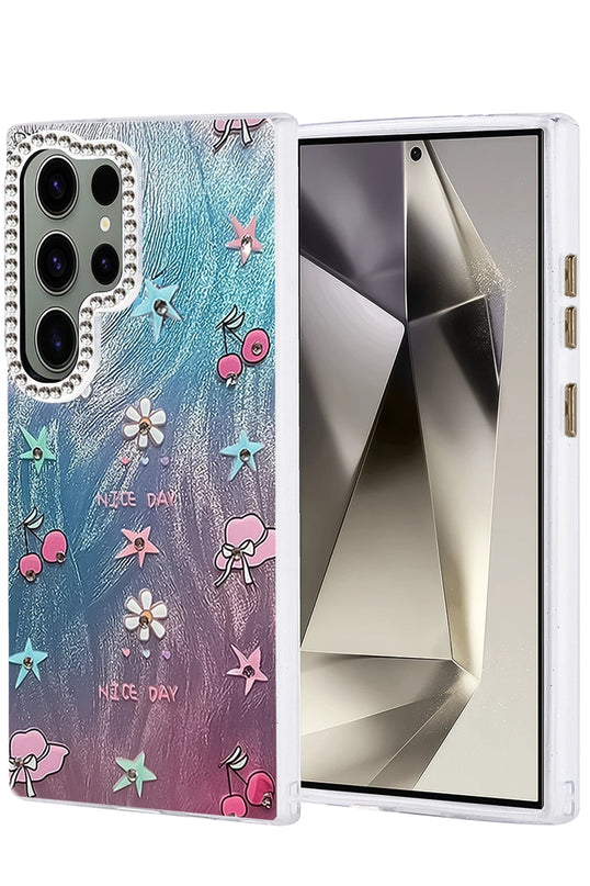 Samsung Galaxy S24 Ultra Blade Aynalı Desenli Kapak Kılıf - Desen 4