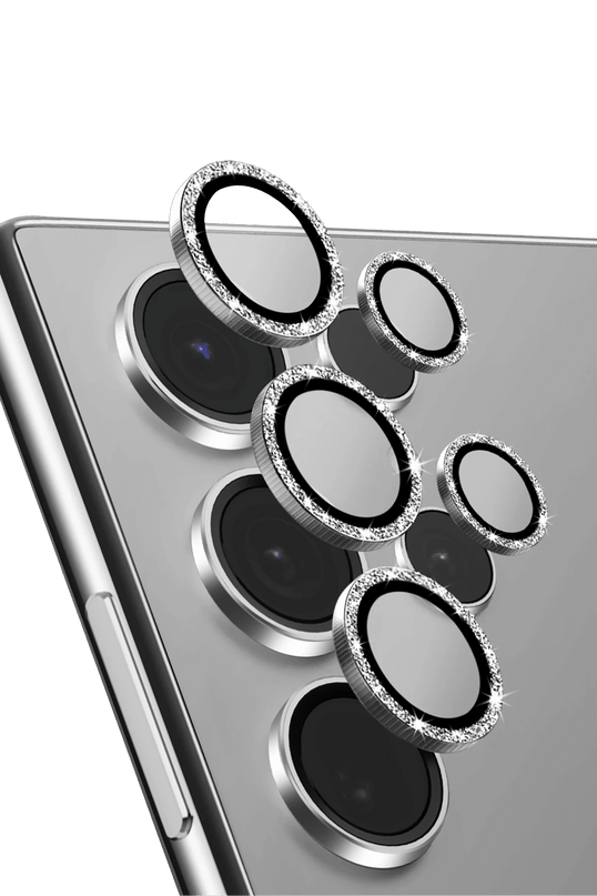 Samsung Galaxy S24 Ultra Optix Simli Alüminyum Kamera Lens Koruyucu