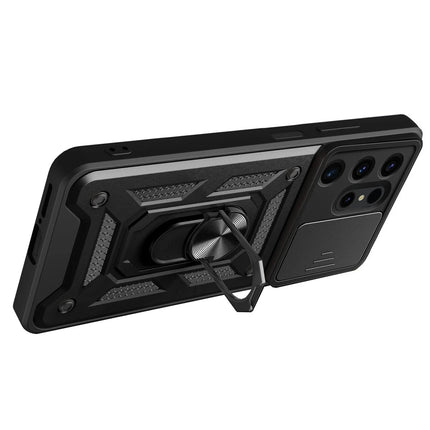 Samsung Galaxy S24 Ultra Pars Lens Yüzüklü Silikon Kılıf - Lacivert 3
