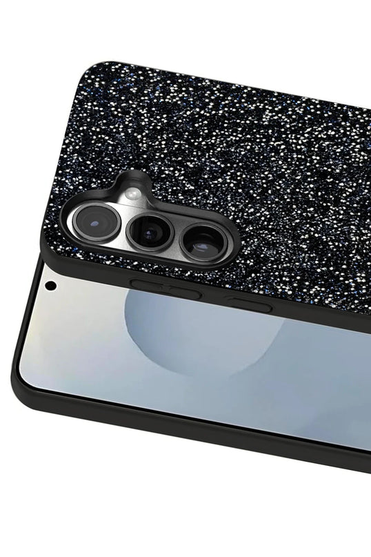Samsung Galaxy S25 Bright Simli Kapak Kılıf - Siyah 2