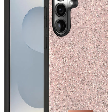Samsung Galaxy S25 Bright Simli Kapak Kılıf - Pembe