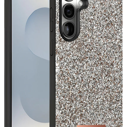 Samsung Galaxy S25 Bright Simli Kapak Kılıf - Gümüş