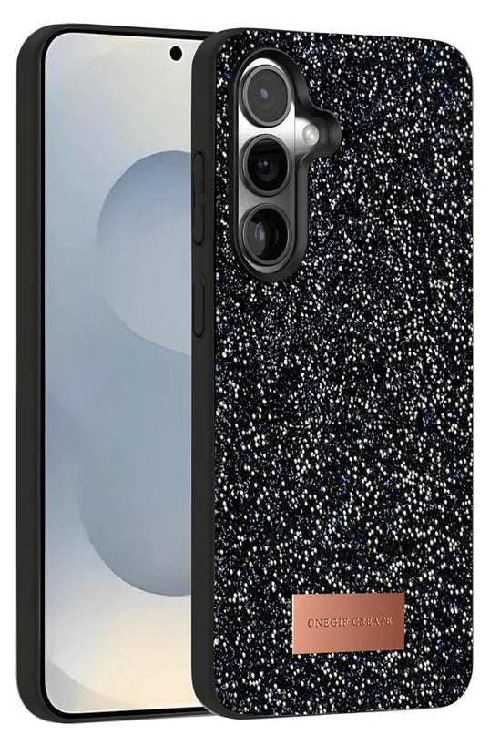 Samsung Galaxy S25 Bright Simli Kapak Kılıf - Siyah