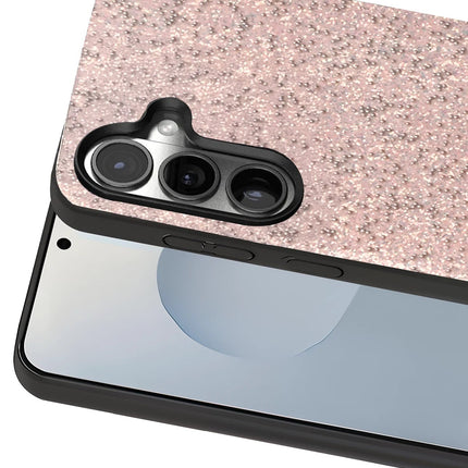 Samsung Galaxy S25 Bright Simli Kapak Kılıf - Pembe 2