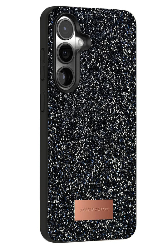 Samsung Galaxy S25 Bright Simli Kapak Kılıf - Siyah 3