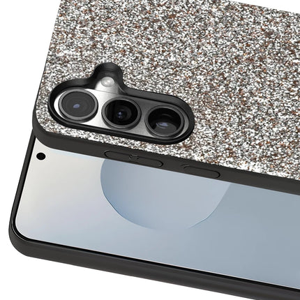 Samsung Galaxy S25 Bright Simli Kapak Kılıf - Gümüş 2