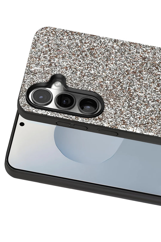 Samsung Galaxy S25 Bright Simli Kapak Kılıf - Gümüş 2