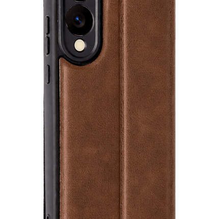 Samsung Galaxy S25 Edge Flip Cover Kılıf - Taba