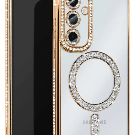Samsung Galaxy S25 Edge Joke Simli Magneticsafe Kılıf - Gold